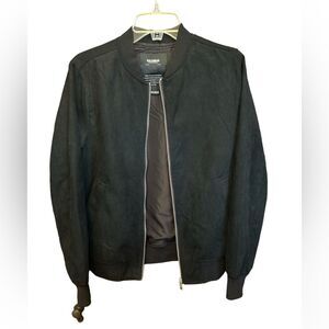 Pull & Bear Black Bomber Jacket Size EUR XS